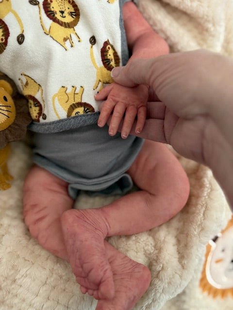 reborn silicone Baby - Steven asleep - Keepsake Cuties Nursery