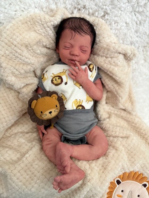 reborn silicone Baby - Steven asleep - Keepsake Cuties Nursery