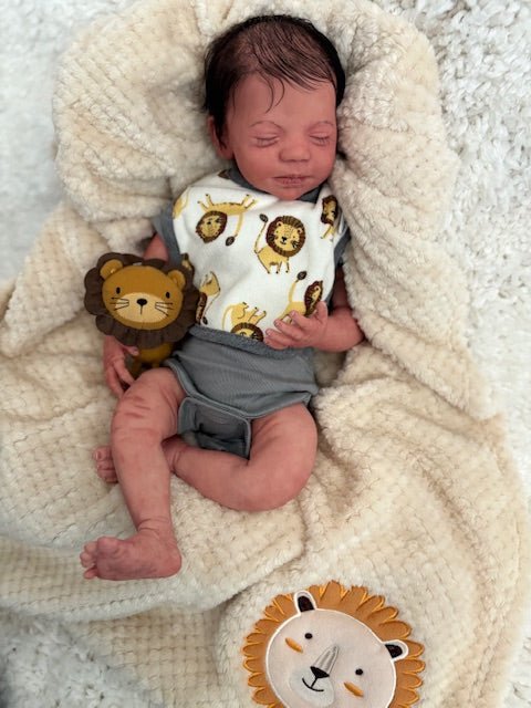 reborn silicone Baby - Steven asleep - Keepsake Cuties Nursery