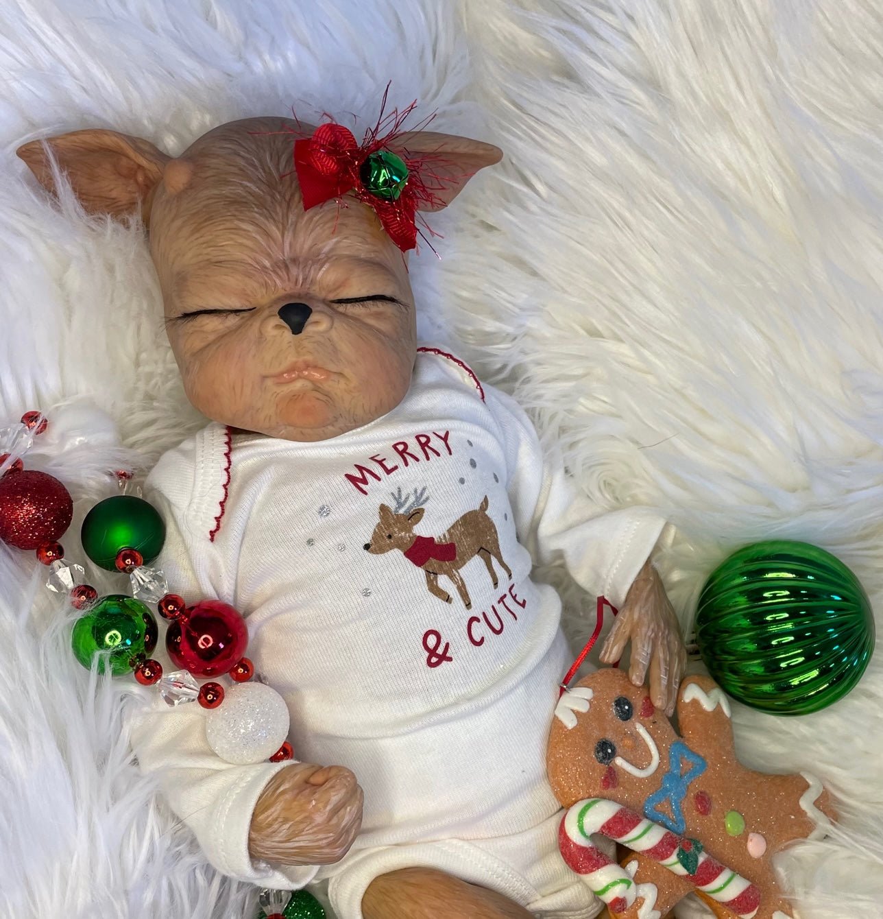 reborn baby reindeer by keepsake Cuties nursery