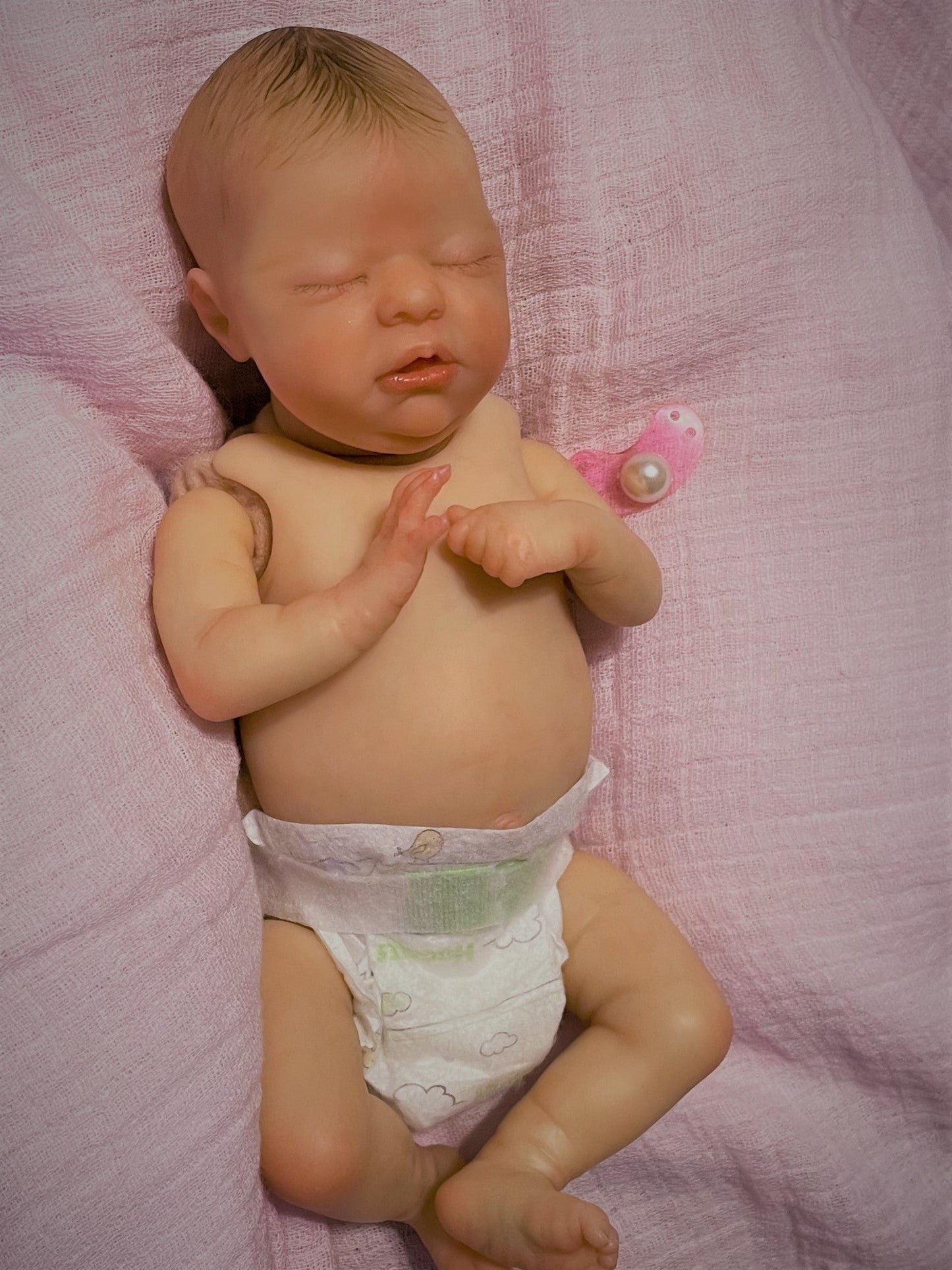 Reborn Doll, Wee Patience by Laura Lee Eagles - Keepsake Cuties Nursery
