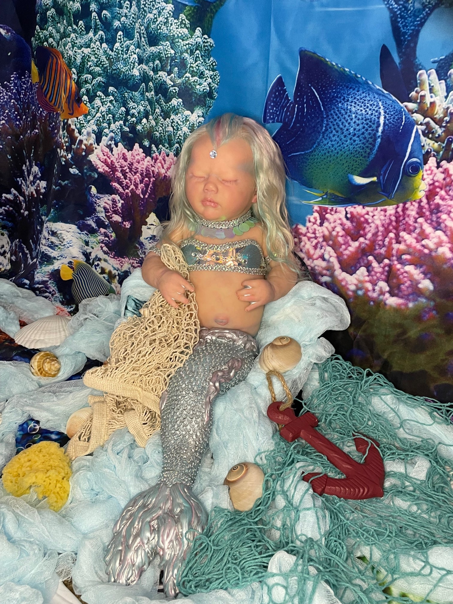 Reborn Mermaid Baby - Rhynn – Keepsake Cuties Nursery