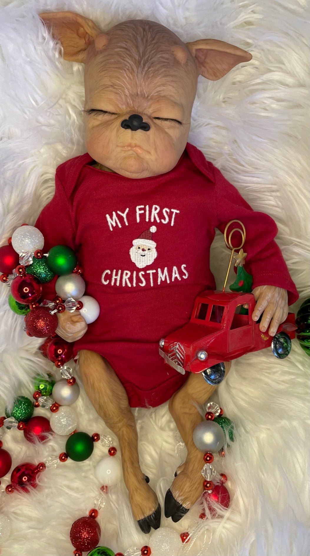 Santa's Reindeer baby - Keepsake Cuties Nursery