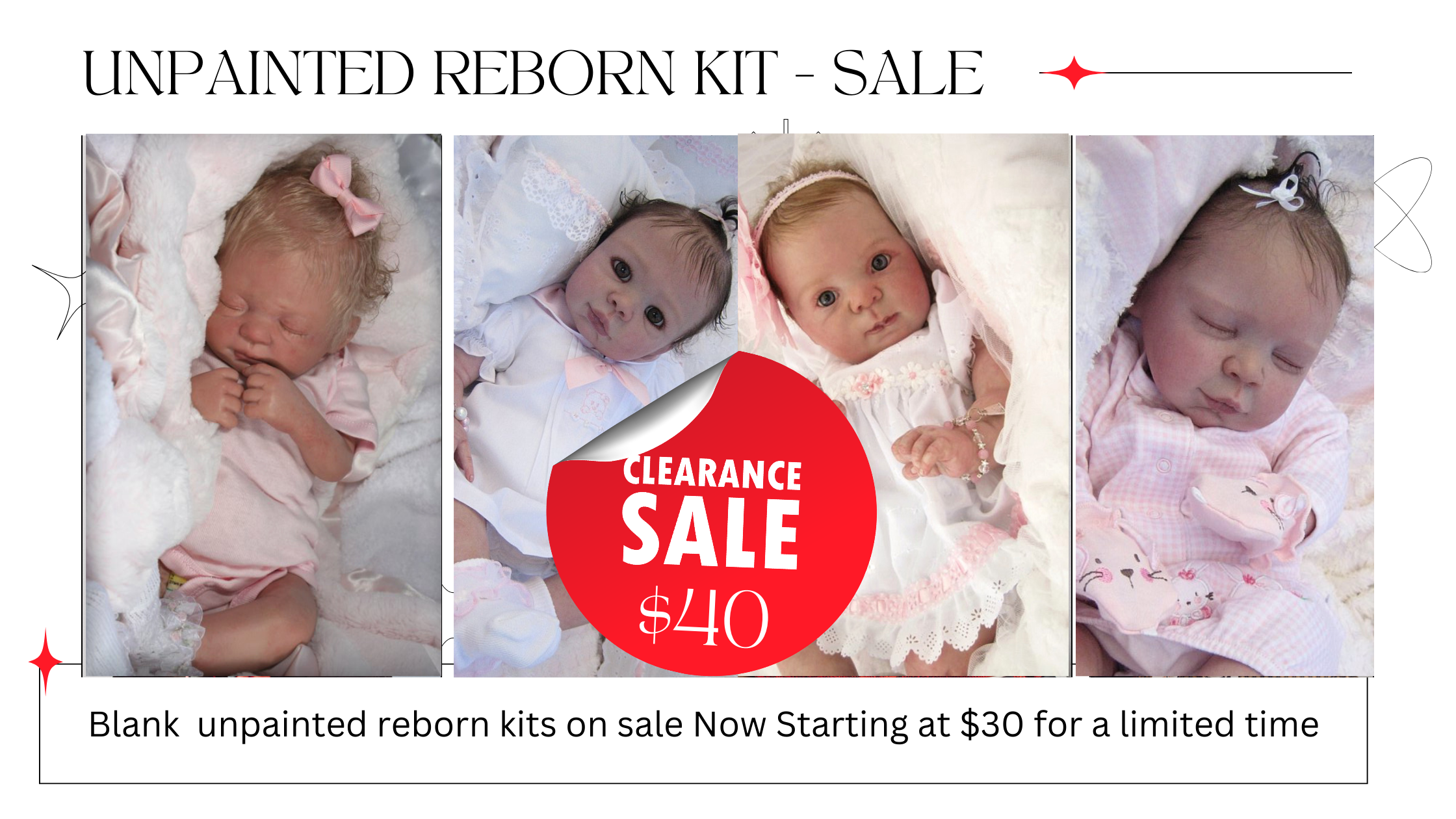 Reborn Doll Kit Sale