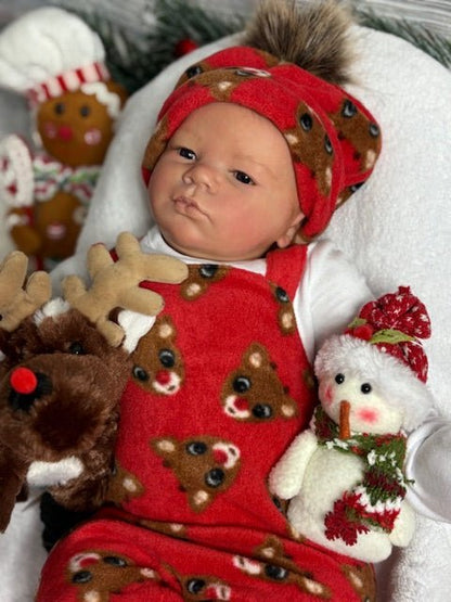 Reborn Baby Doll - cuddle Lavender for Christmas - Keepsake Cuties Nursery