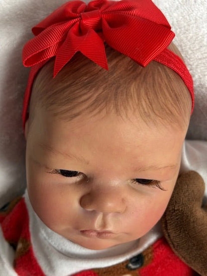 Reborn Baby Doll - cuddle Lavender for Christmas - Keepsake Cuties Nursery