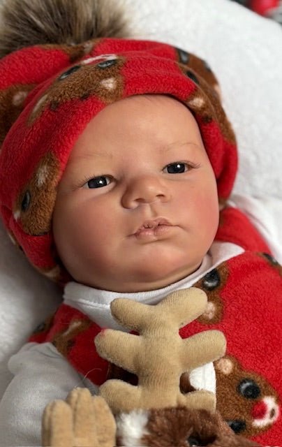 Reborn Baby Doll - cuddle Lavender for Christmas - Keepsake Cuties Nursery
