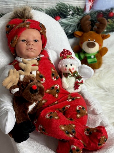 Reborn Baby Doll - cuddle Lavender for Christmas - Keepsake Cuties Nursery