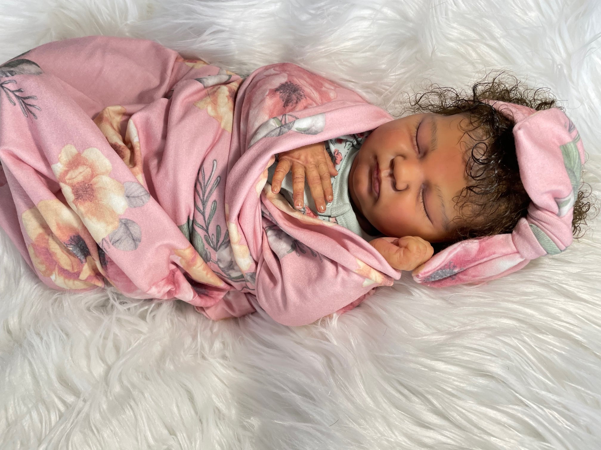 Quinlyn Reborn baby doll by Bonnie Brown and Adrie Stoete Keepsake Cuties Nursery