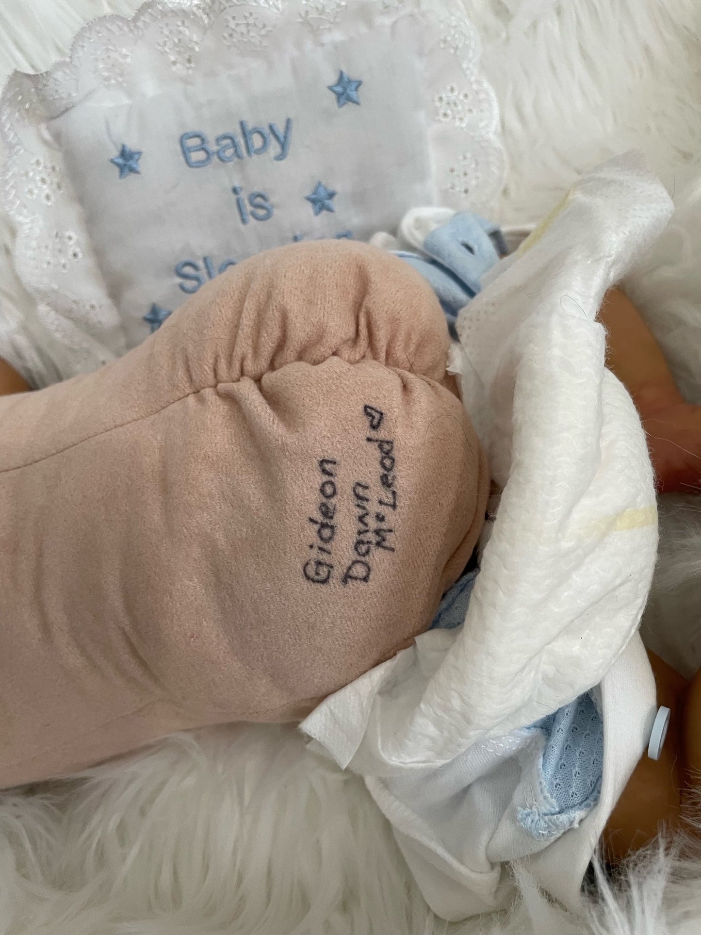 Reborn Baby Doll - Gideon by Dawn Mcleod - Keepsake Cuties Nursery