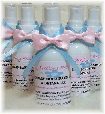 Reborn Baby Mohair Conditioner & Detangler - Baby Powder BUY 4 GET 1 free- soft - Keepsake Cuties Nursery