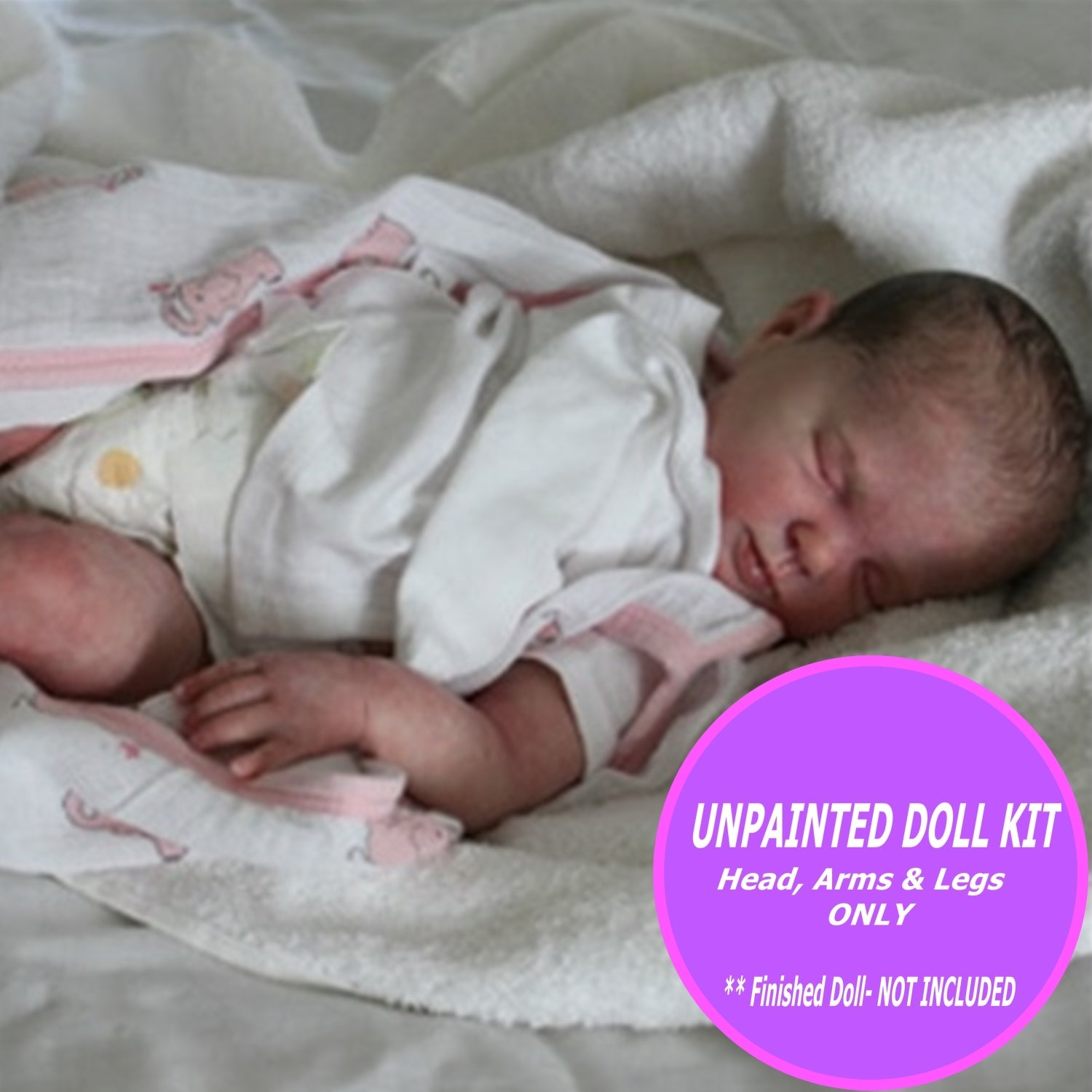 Reborn Doll Kit - Sweetie (Sculpted by Donna Rubert) – Keepsake Cuties  Nursery