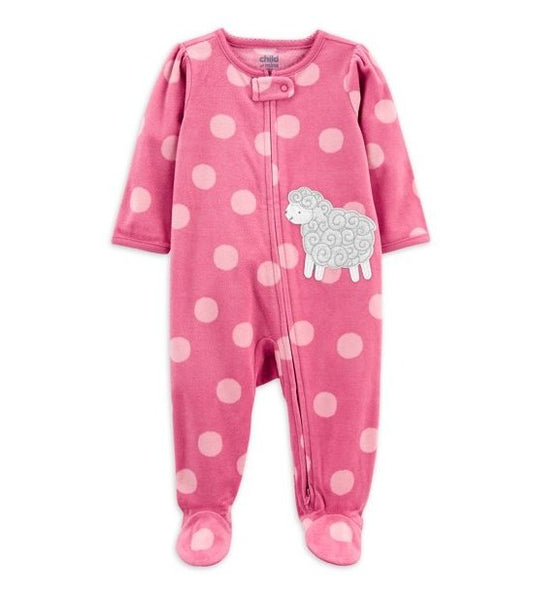 Sleep N' Play - Carter's zippered footed Pajamas Newborn - Keepsake Cuties Nursery